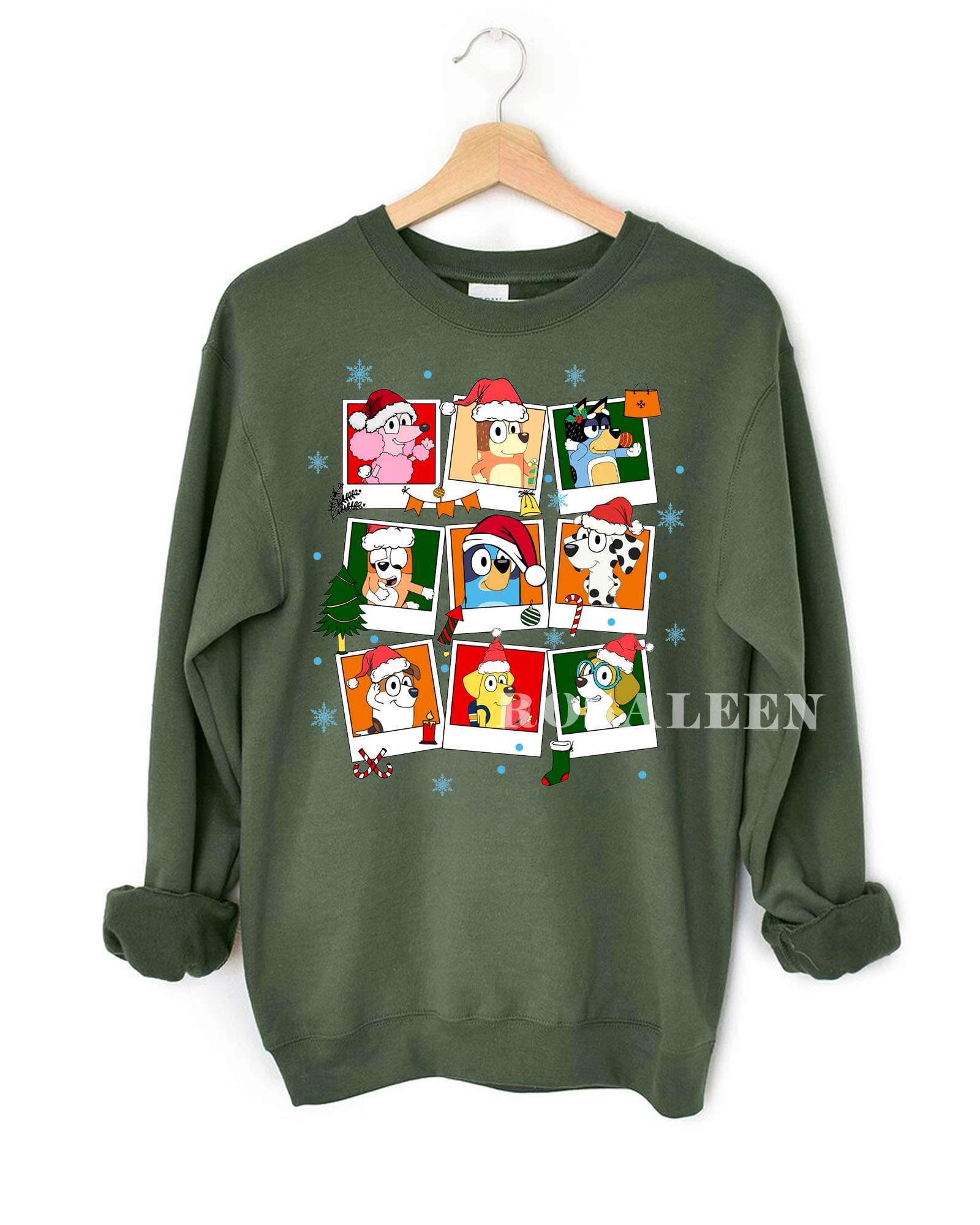HOT Bluey and Friend Christmas Sweatshirt, T-Shirt HOT Bluey and Friend Christmas Sweatshirt, T-Shirt