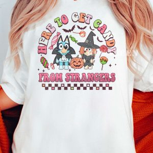 HOT Bluey Here To Get Candy Halloween Sweatshirt