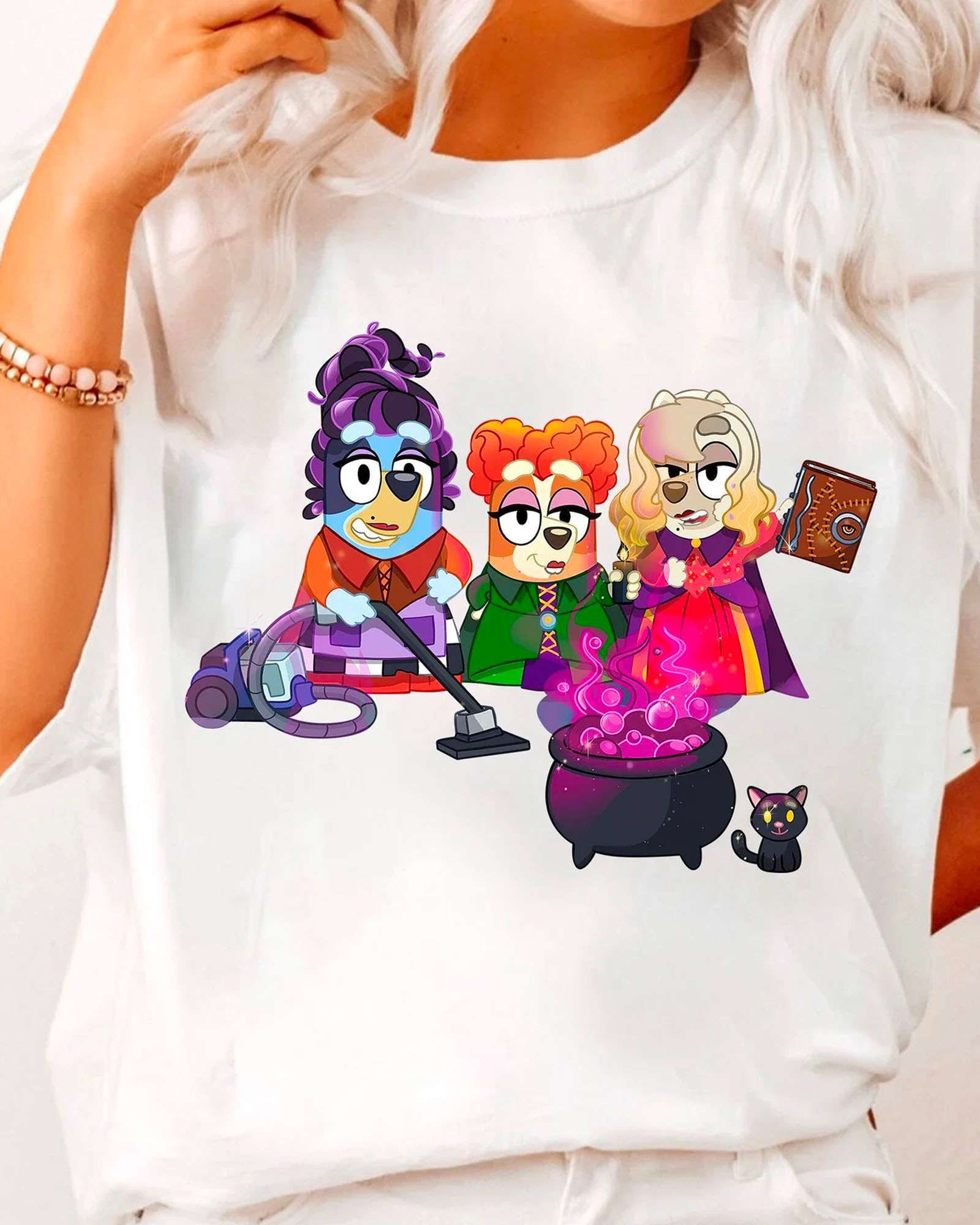 HOT Bluey Hocus Pocus Halloween Shirt