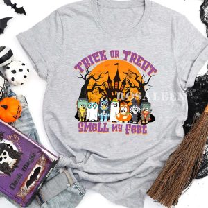 HOT Bluey Trick Or Treat Halloween Kids Shirt