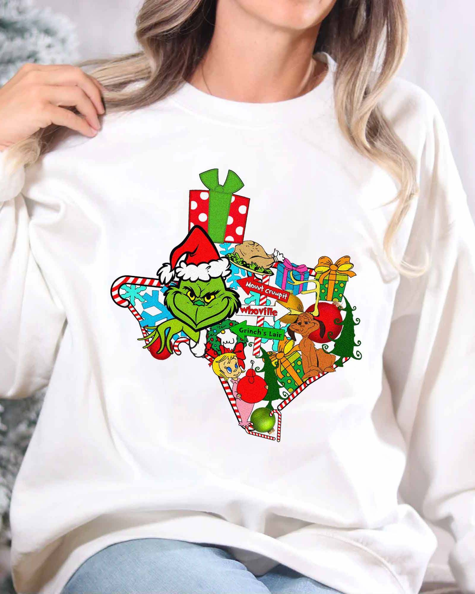HOT Grinch Texas Christmas Sweatshirt