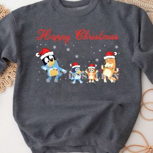 HOT Happy Christmas Bluey Sweatshirt, T-Shirt