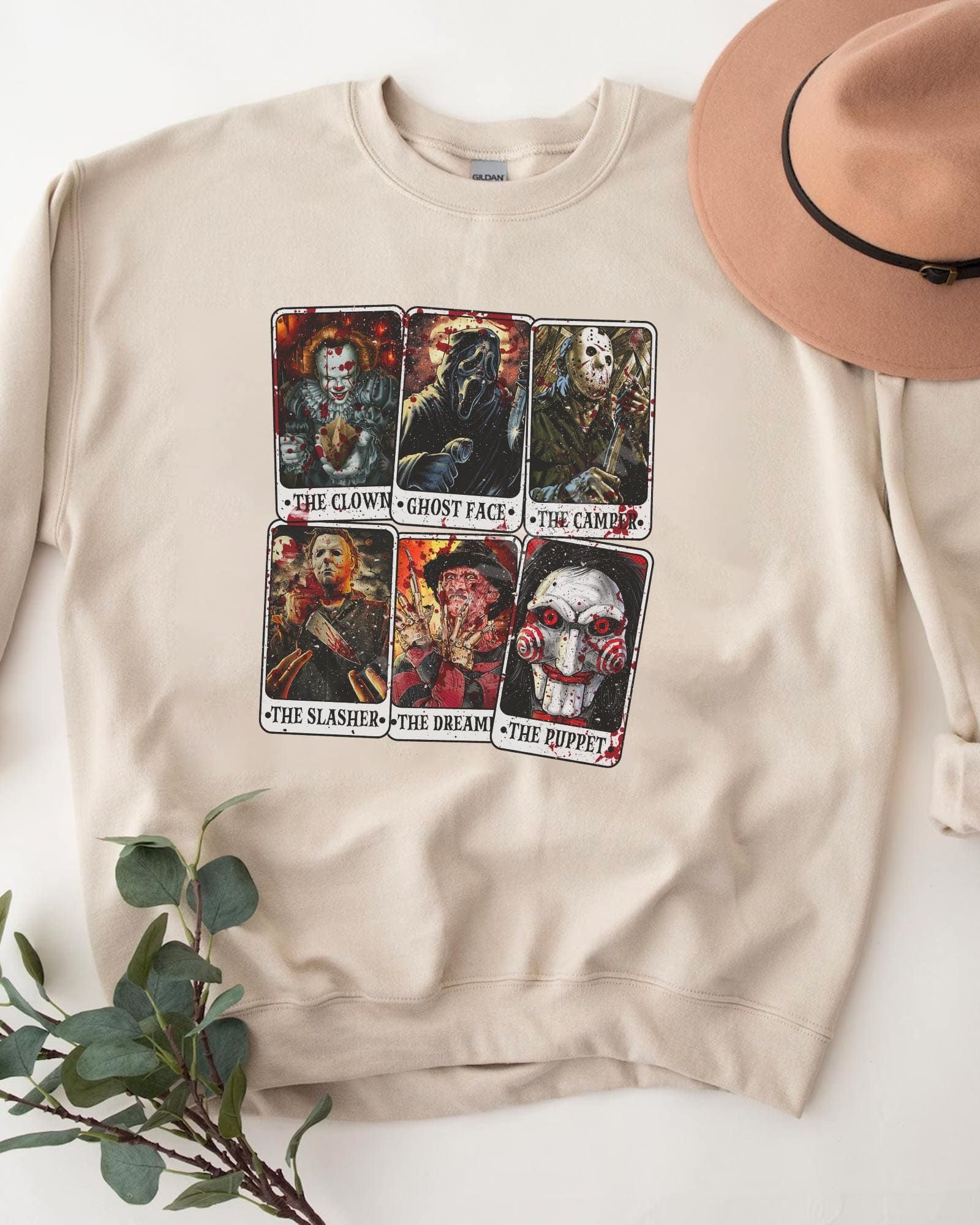 HOT Horror characters Tarot Shirt