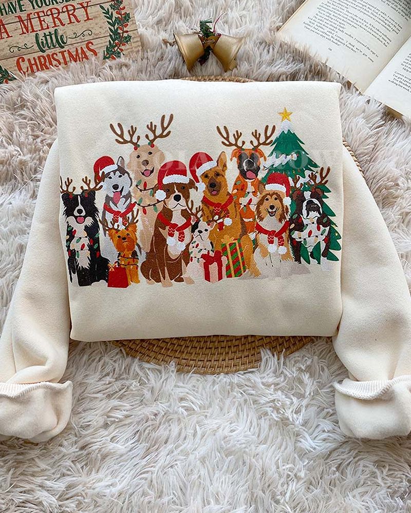 HOT Lovely Dogs Christmas Christmas Sweatshirt