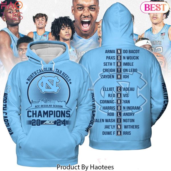 HOT North Carolina Tar Heels ACC Regular Season Champions 2024 Hoodie