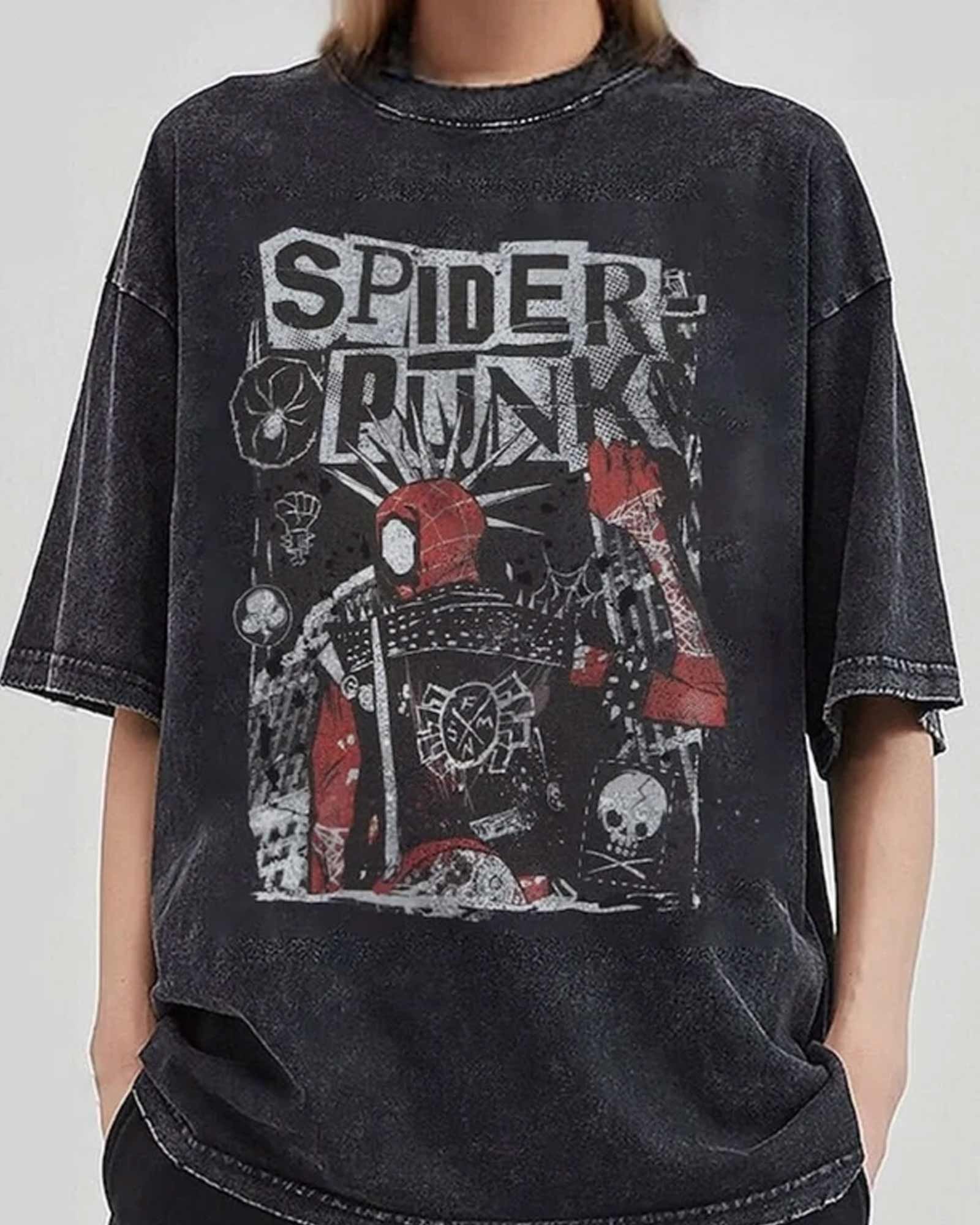 HOT Retro Spider Punk Spider Man Shirt
