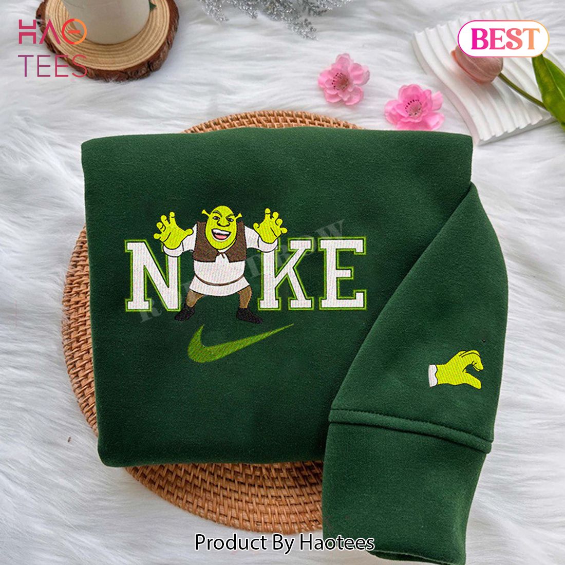 HOT Shrek and Princess Fiona Embroidered Youth Sweatshirt HOT Shrek and Princess Fiona Embroidered Youth Sweatshirt