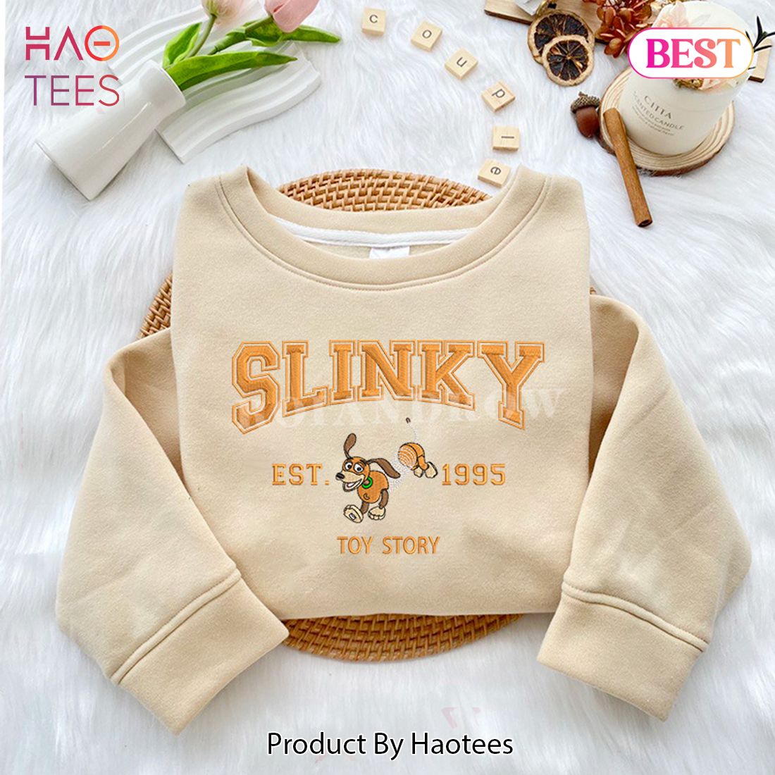 HOT Slinky EST.1995 Toy Story Embroidered Youth Sweatshirt HOT Slinky EST.1995 Toy Story Embroidered Youth Sweatshirt