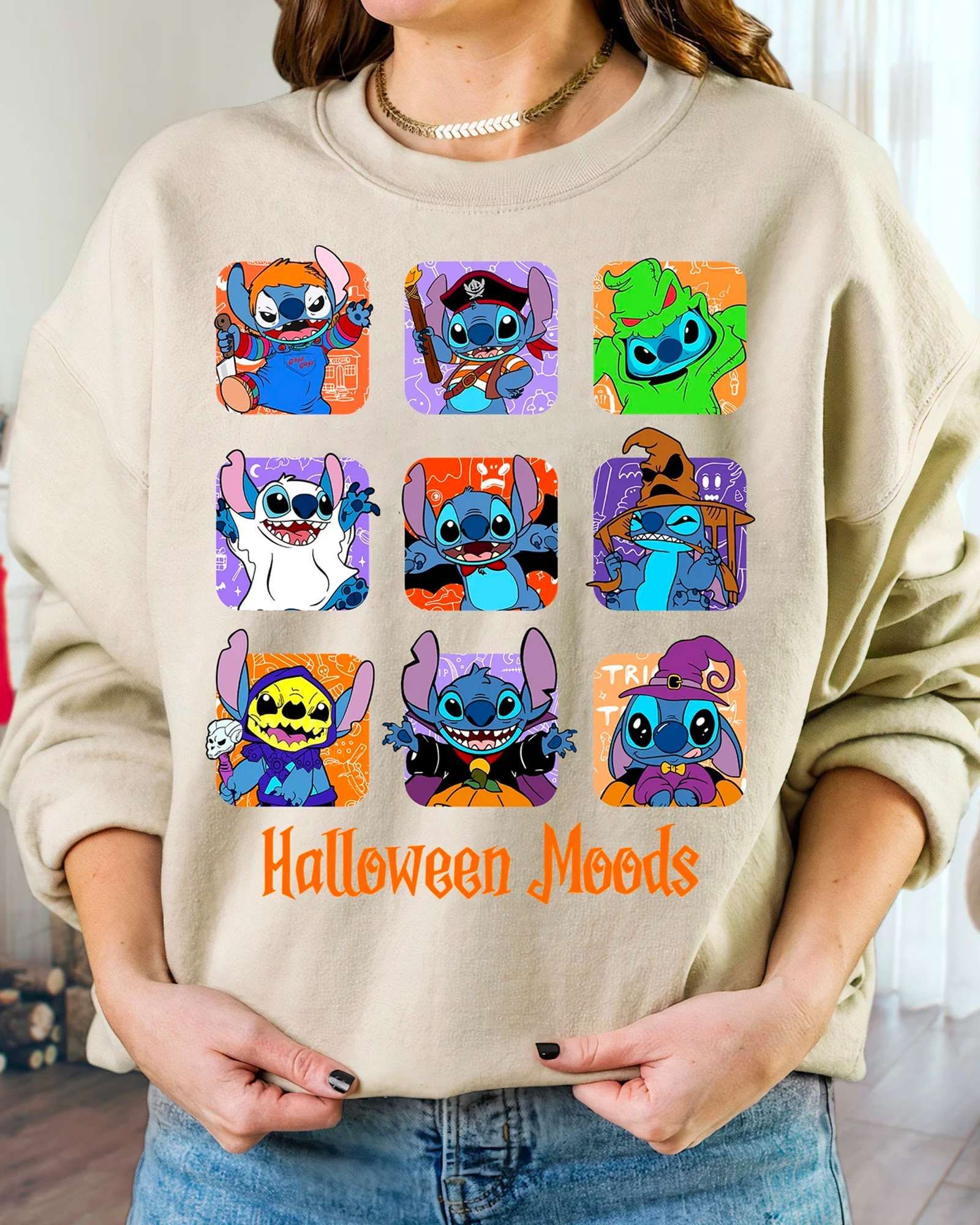 HOT Stitch Halloween Mood Sweatshirt, T-Shirt