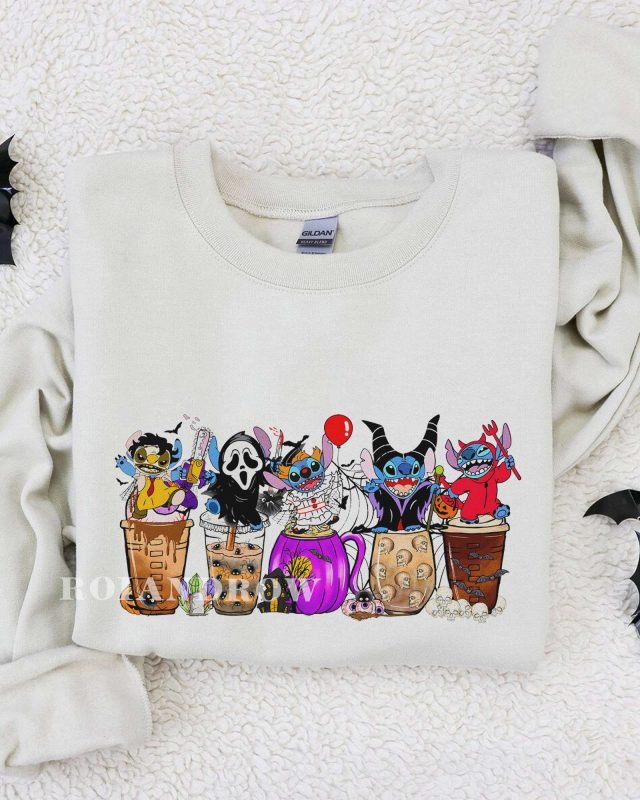 HOT Stitch Horror Characters Shirt