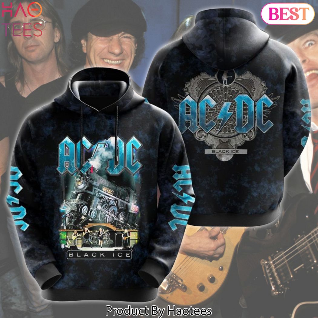 HOT TREND AC DC Black Ice Hoodie HOT TREND AC DC Black Ice Hoodie