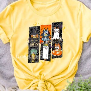 HOT TREND Bluey and Broom Co Halloween Kids Shirt