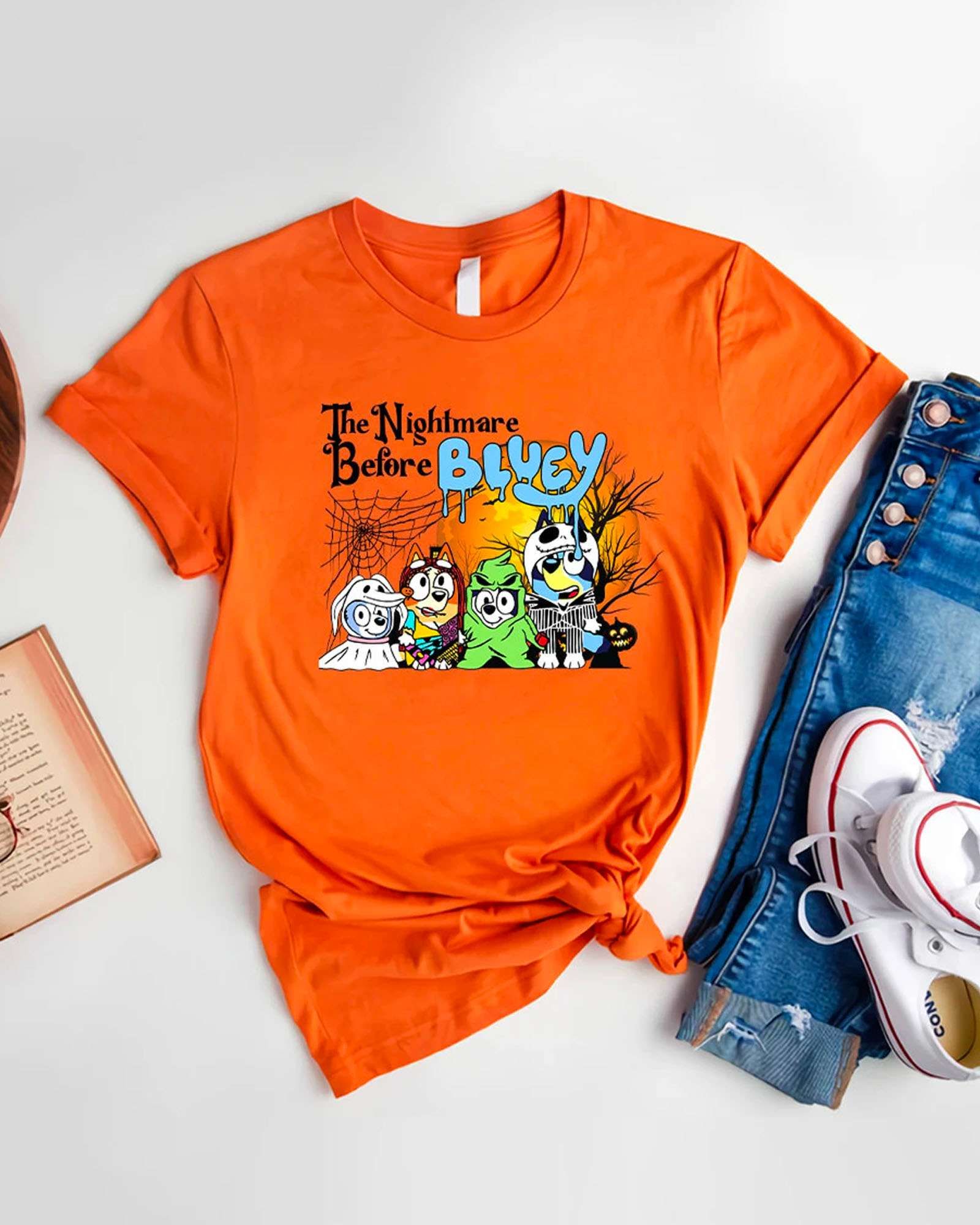 HOT TREND Bluey The Nightmare Before Halloween Shirt Sweatshirt