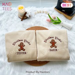 HOT TREND Cookie Baker & Tester Christmas Embroidered Shirt