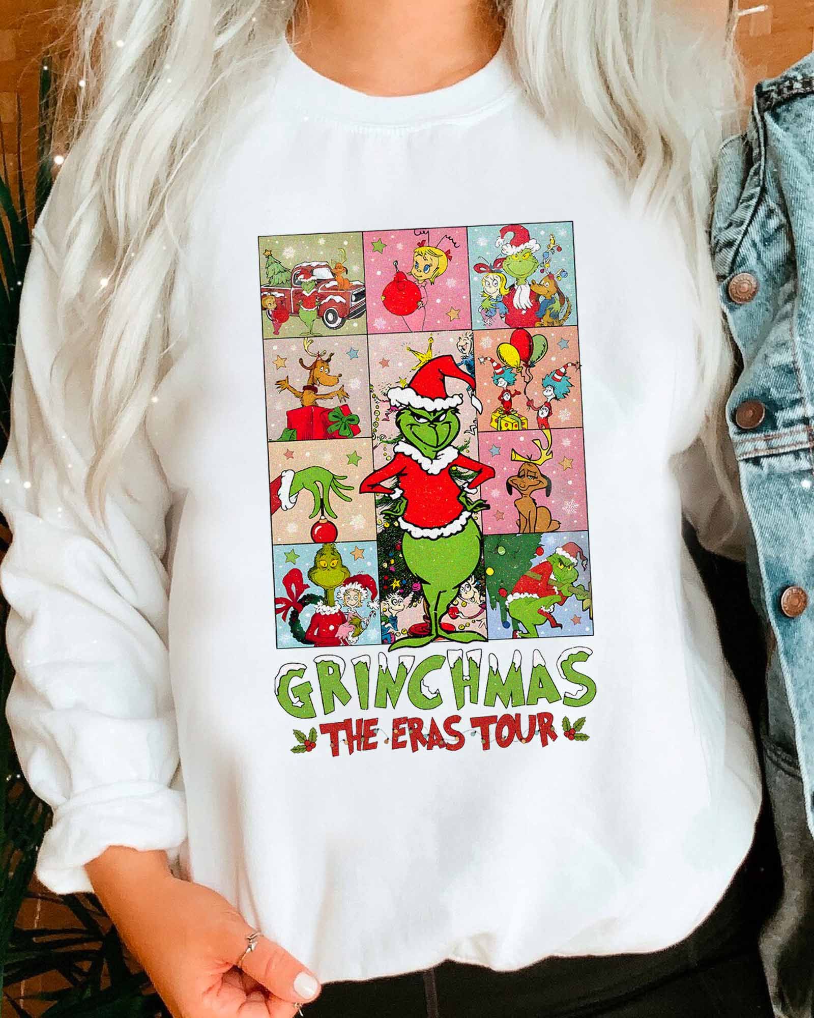 HOT TREND Grinchmas the Eras Tour Christmas Sweatshirt