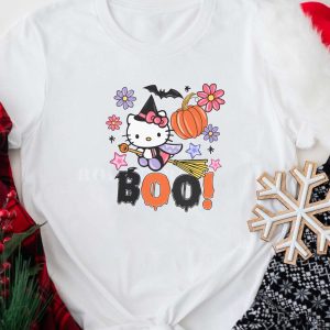 HOT TREND Halloween Hello Kitty Boo Kids Shirt