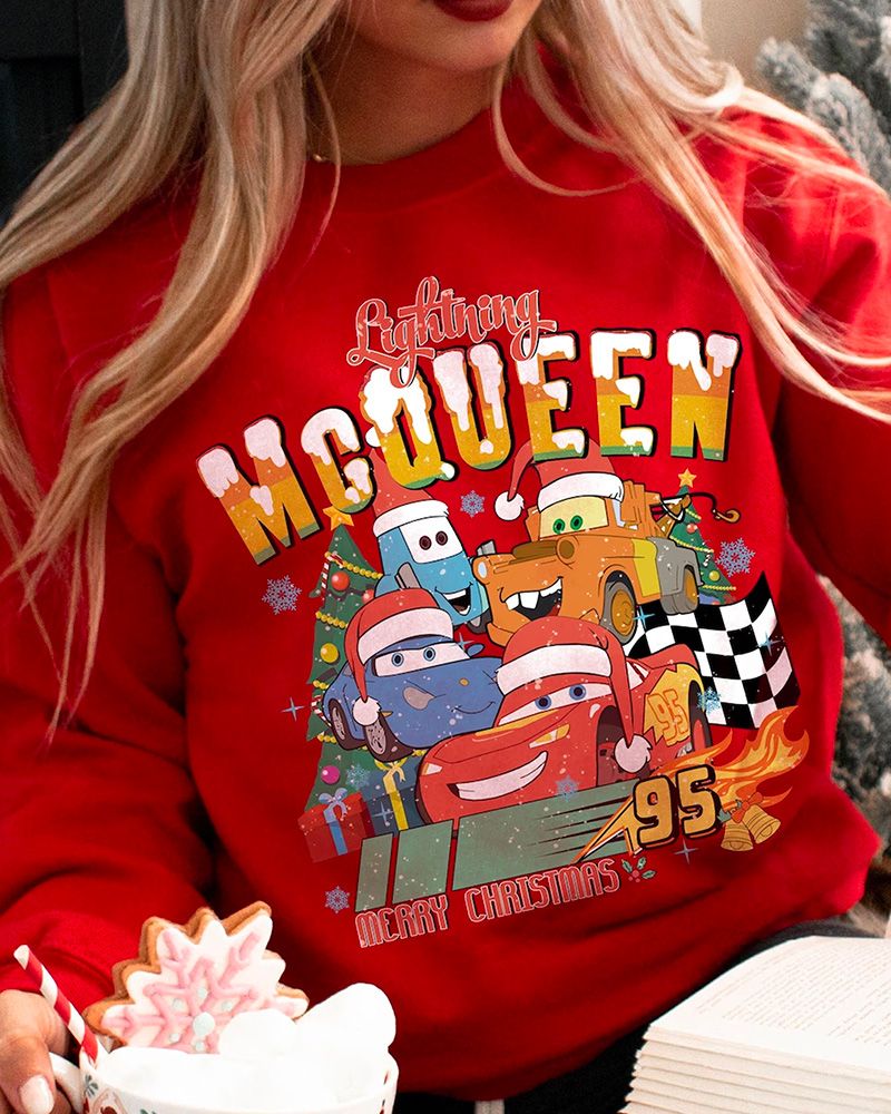 HOT TREND Lightning MC Queen Christmas Sweatshirt