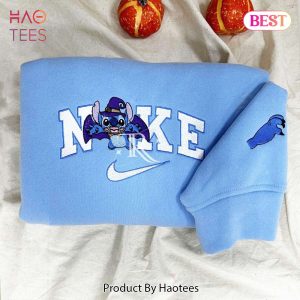 HOT TREND Stitch & Angel Halloween – Embroidered Sweatshirt