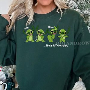HOT TREND Stitch Grinch Ohh Ahh Mhm Christmas Sweatshirt