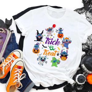HOT Trick r Treat Stitch Halloween Sweatshirt, T-Shirt