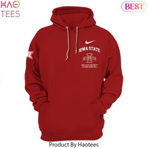 Iowa State Cyclones Men Basketball Design Red Hoodie