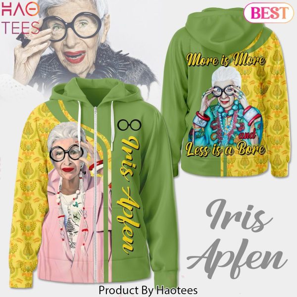 NEW Iris Apfel More Is More And Less Is A Bore Hoodie