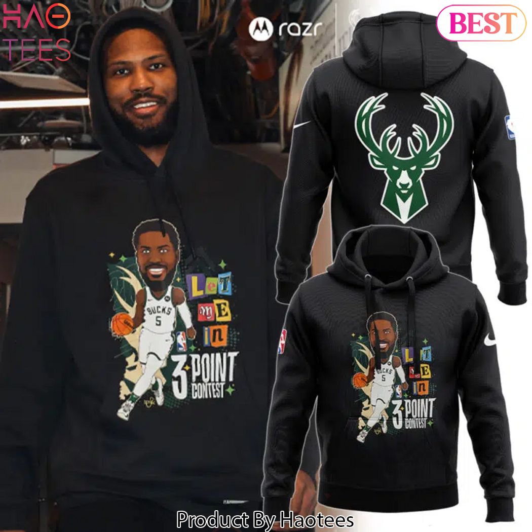 Let Me In 3 Point Contest Malik Beasley Milwaukee Bucks Hoodie