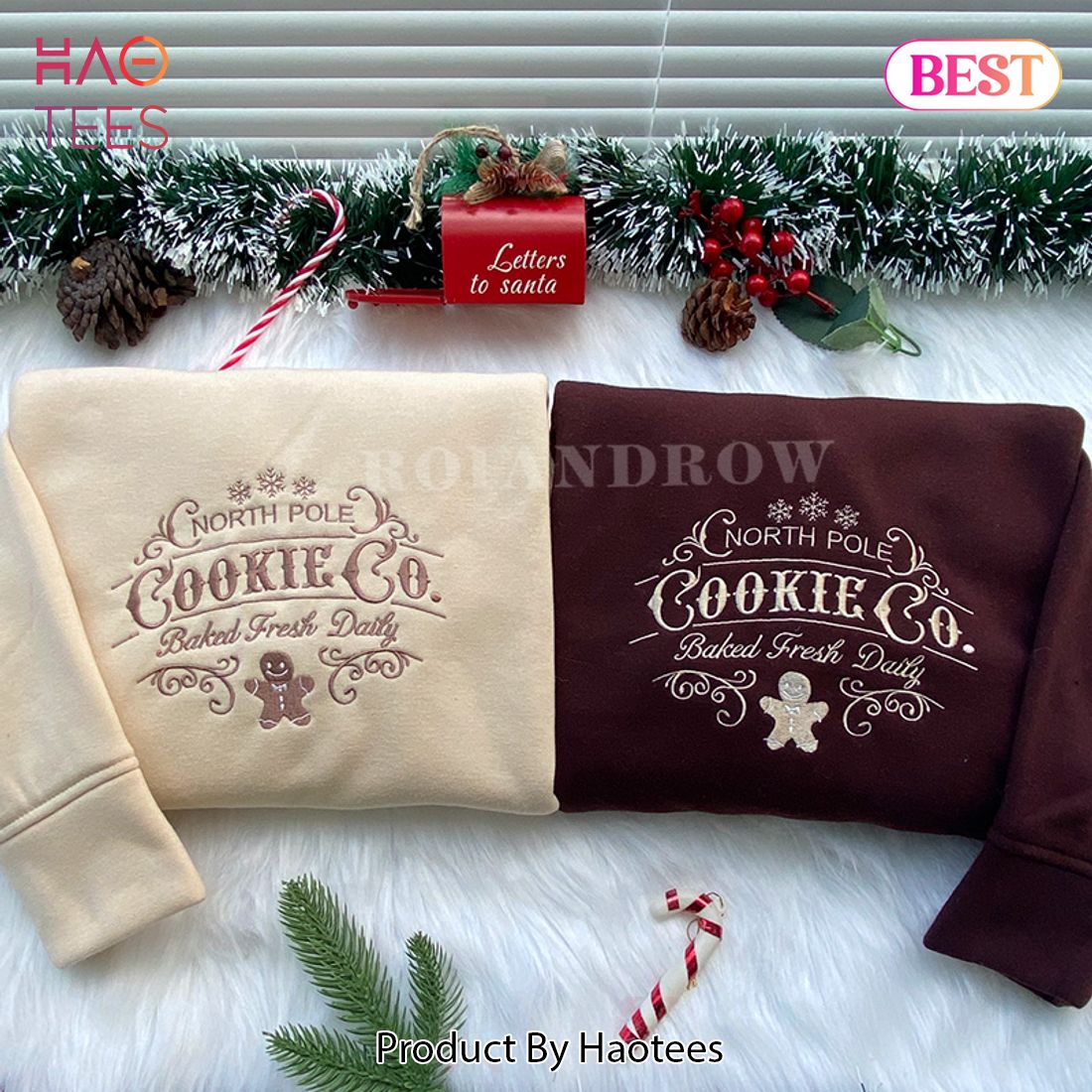 LIMITED North Pole Cookie Co – Christmas Embroidered Sweatshirt