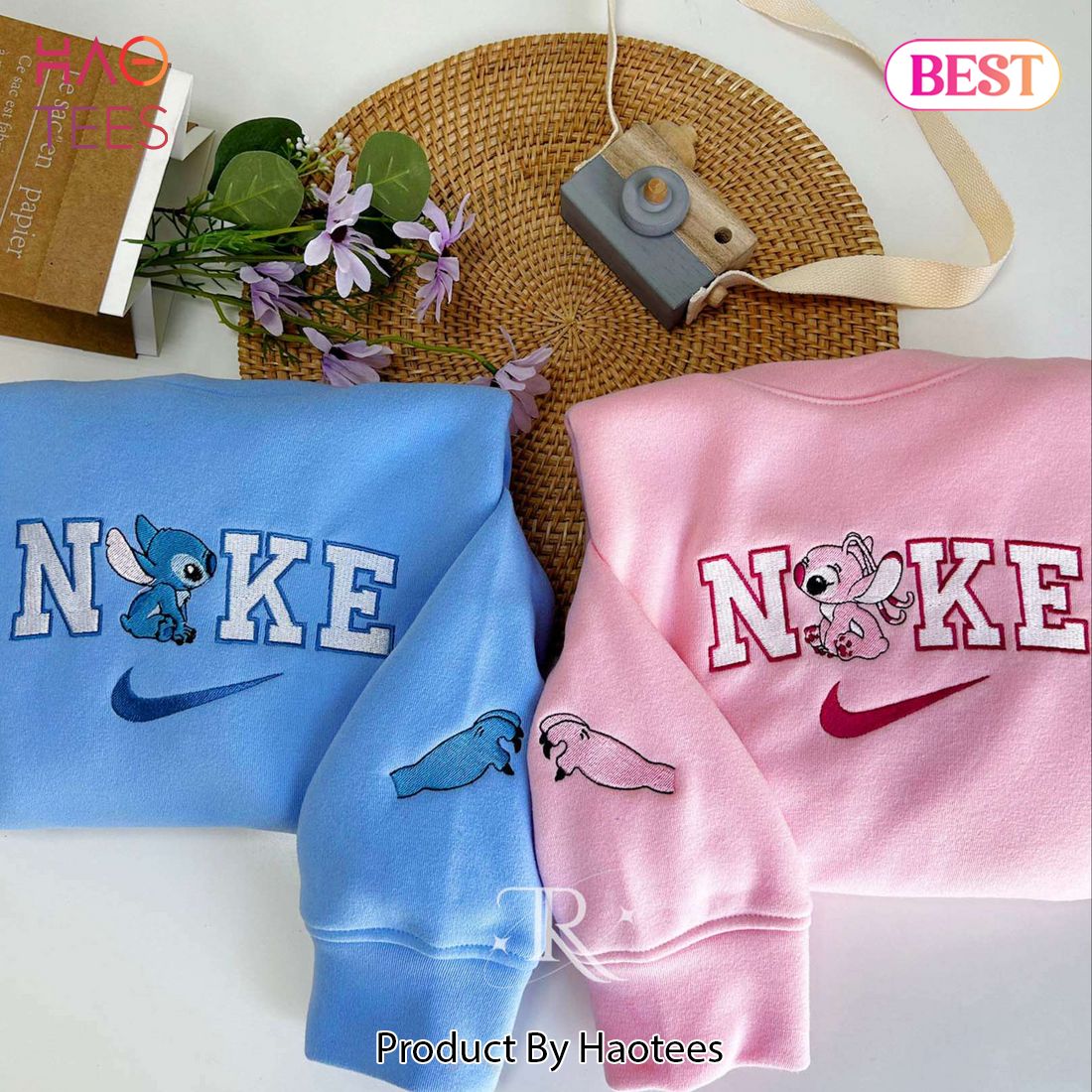 LIMITED Stitch & Angel – Embroidered Youth Sweatshirt