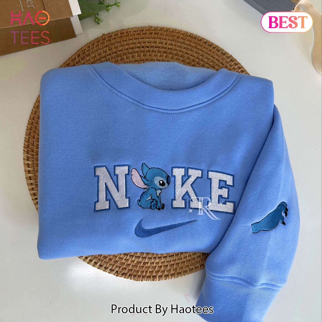 LIMITED Stitch & Angel - Embroidered Youth Sweatshirt LIMITED Stitch & Angel - Embroidered Youth Sweatshirt