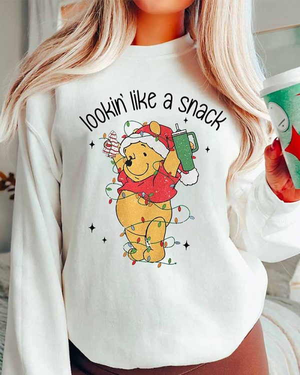 LIMITED Winnie the Pooh looking like a snack Christmas Sweatshirt