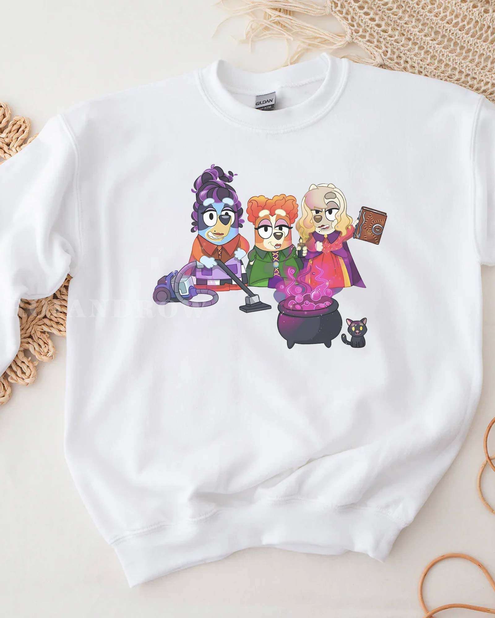 LUXURY Bluey Hocus Pocus Halloween Sweatshirt