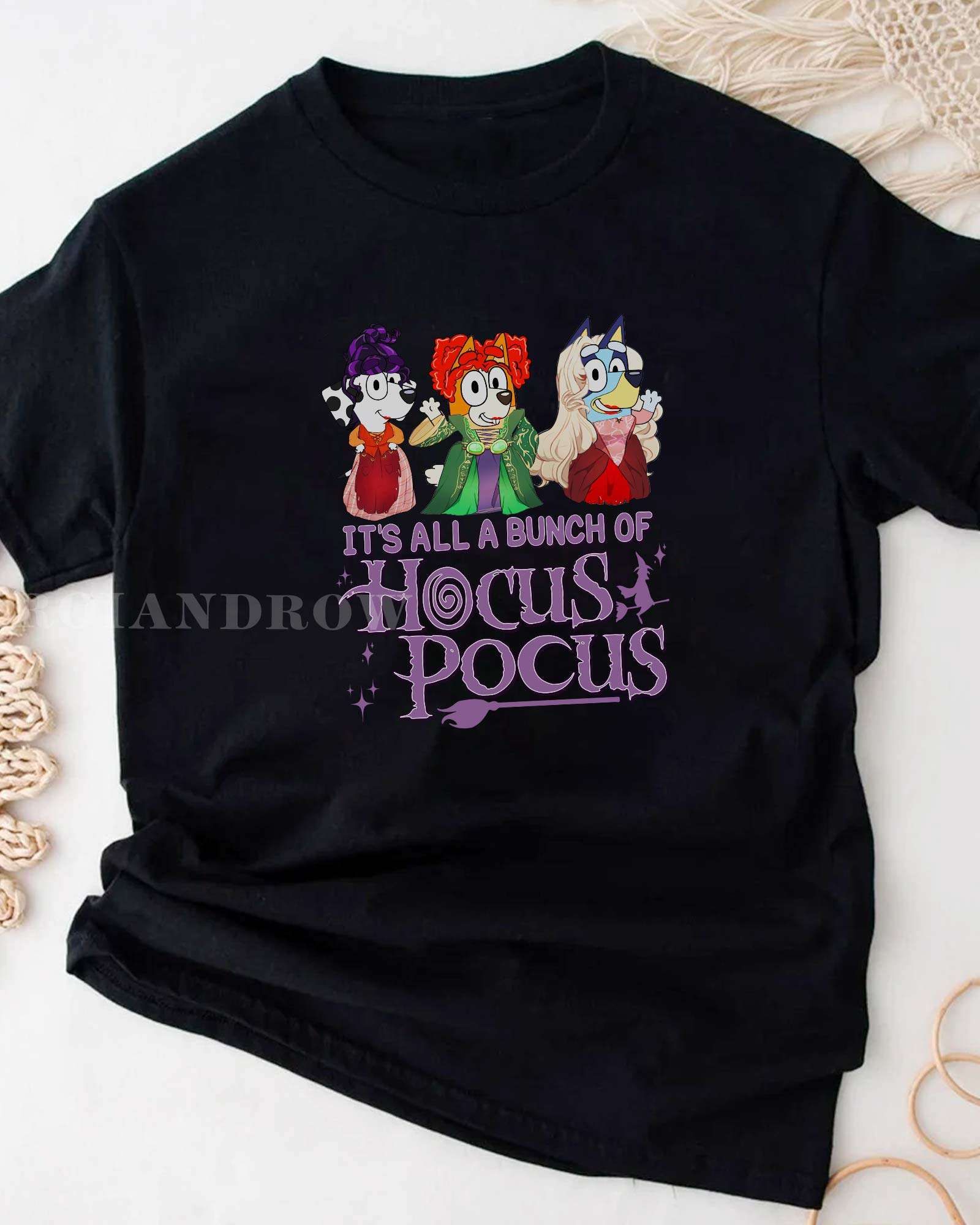 LUXURY Bluey It’s All A Bunch Of Hocus Pocus Halloween Kids Shirt