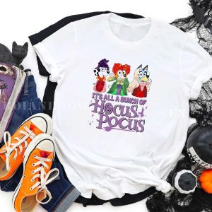 LUXURY Bluey It’s All A Bunch Of Hocus Pocus Halloween Kids Shirt