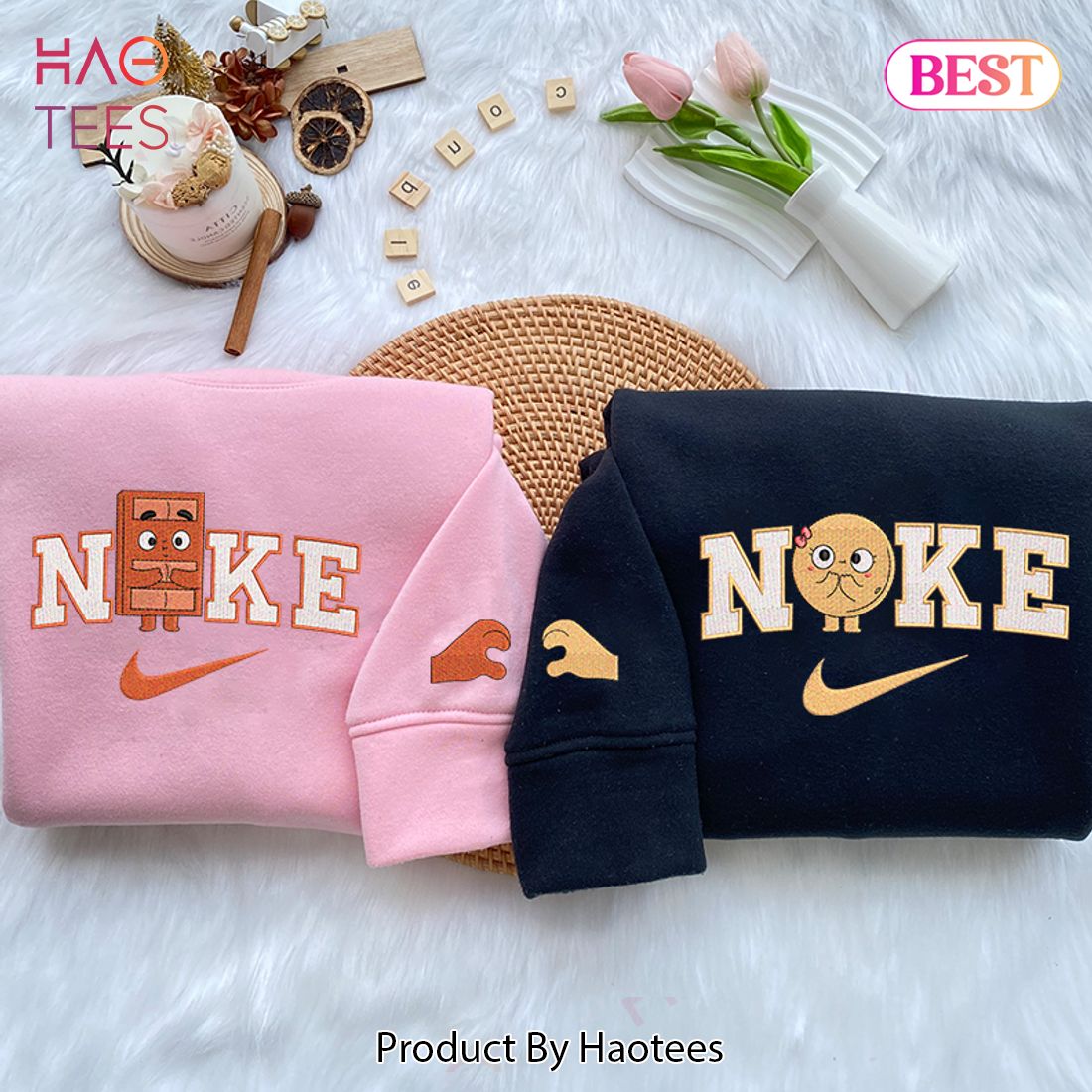 LUXURY Chocolate and Pancake Embroidered Youth Sweatshirt LUXURY Chocolate and Pancake Embroidered Youth Sweatshirt