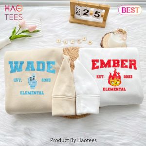 LUXURY Elemental Ember and Wade  Ver 2  Embroidered Youth Sweatshirt
