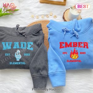 LUXURY Elemental Ember and Wade  Ver 2  Embroidered Youth Sweatshirt