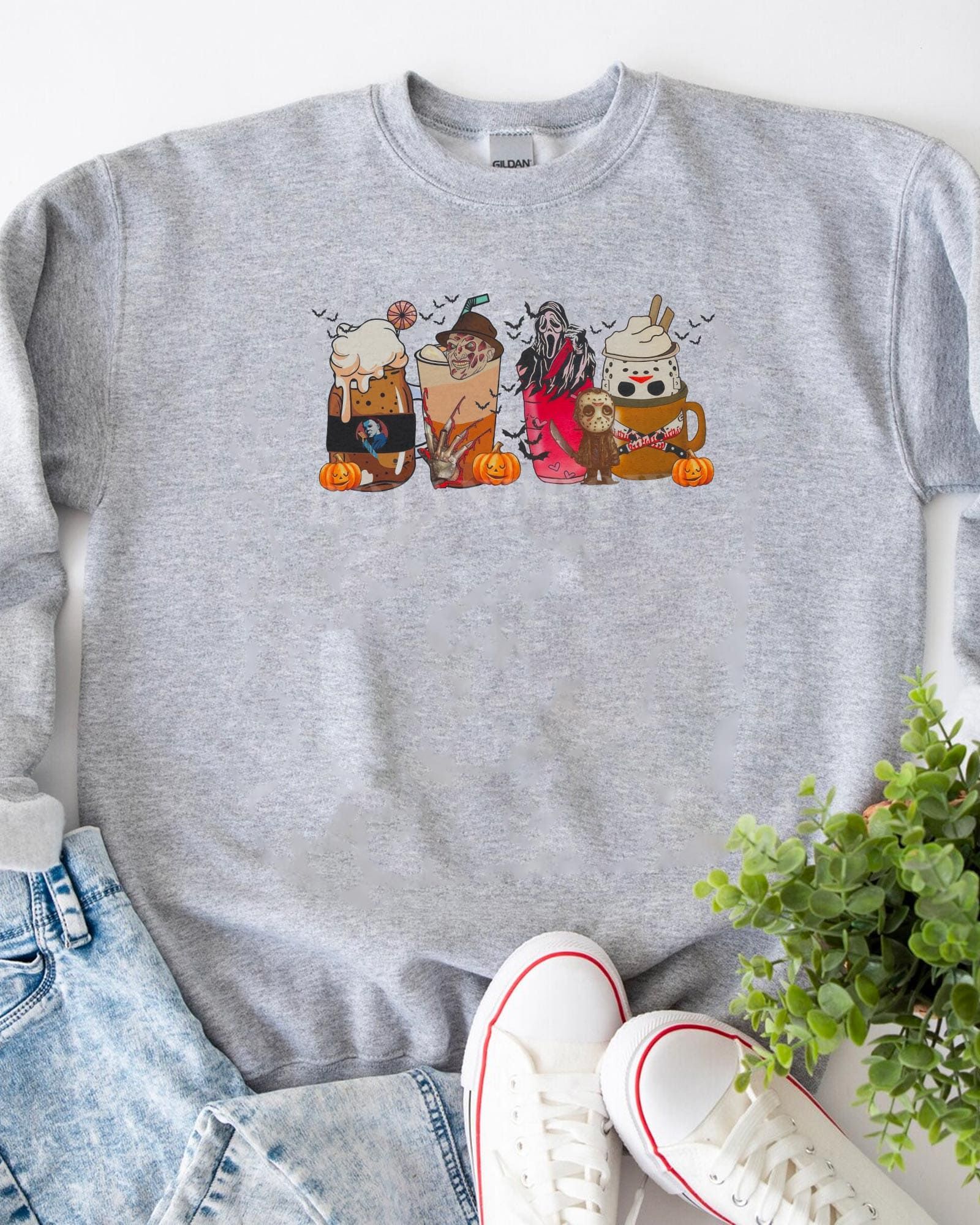 LUXURY Horror characters Coffee Shirt LUXURY Horror characters Coffee Shirt