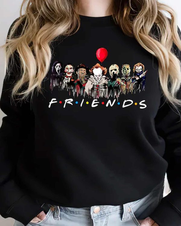 LUXURY Horror Characters Friends- Halloween Shirt