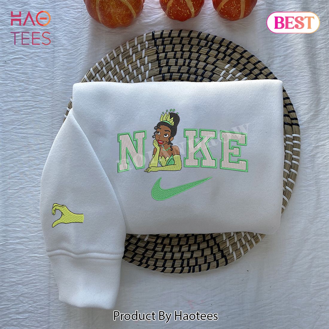 LUXURY Tiana and Naveen Embroidered Youth Sweatshirt LUXURY Tiana and Naveen Embroidered Youth Sweatshirt