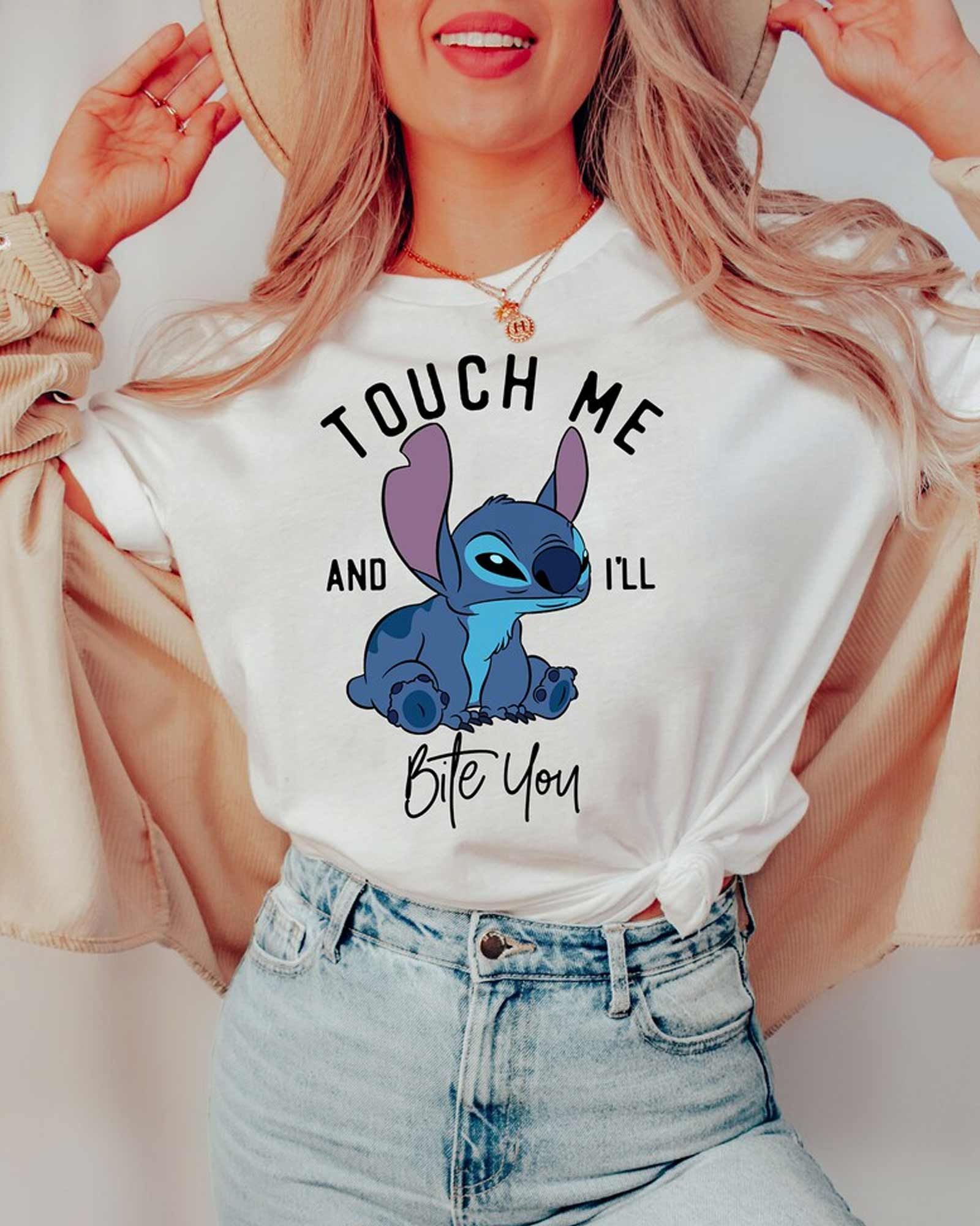LUXURY Touch Me And I Will Bite You Stitch Shirt