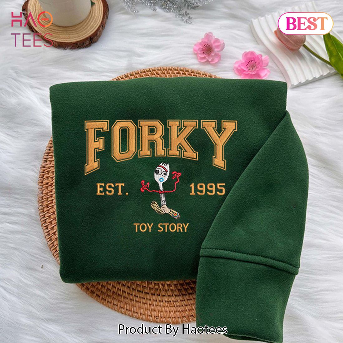 LUXURY Trex and Forky Toy Story - Embroidered Shirt LUXURY Trex and Forky Toy Story - Embroidered Shirt