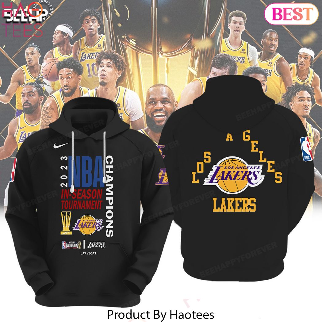 NEW 2023 NBA In Season Tournament Champions Los Angeles Lakers Hoodie