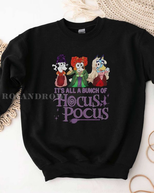 NEW Bluey It’s All A Bunch Of Hocus Pocus Halloween Sweatshirt