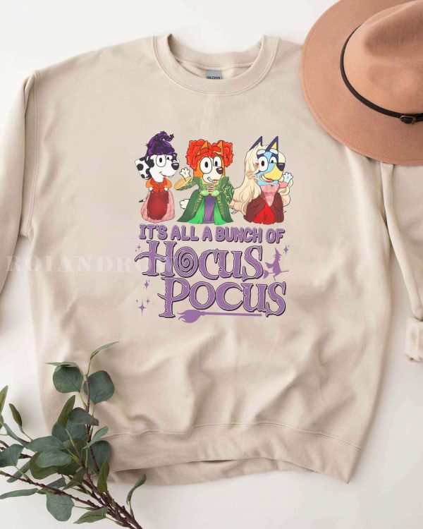 NEW Bluey It’s All A Bunch Of Hocus Pocus Halloween Sweatshirt