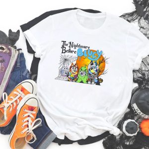 NEW Bluey The Nightmare Before Halloween Shirt Sweatshirt Kids Shirt