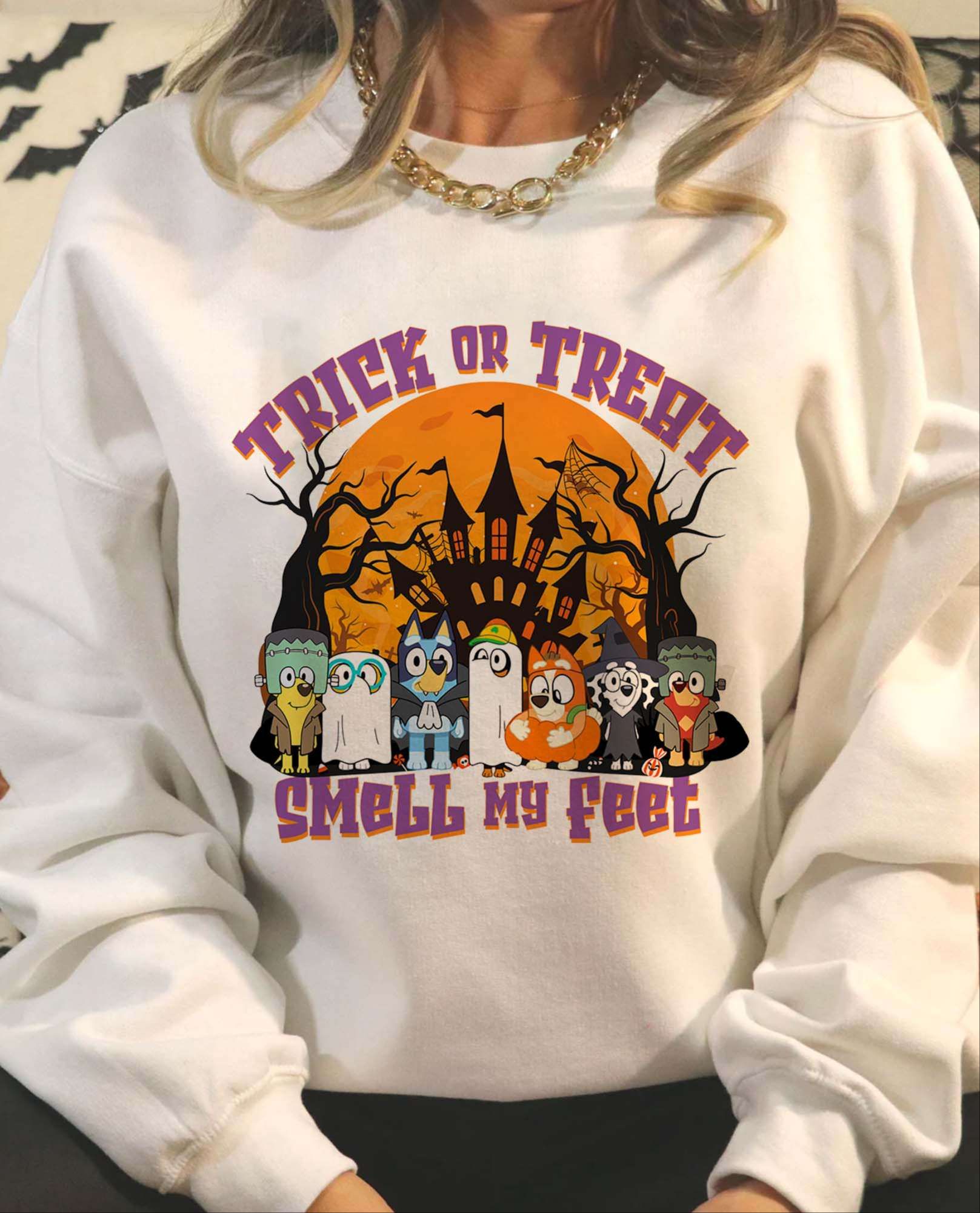 NEW Bluey Trick or Treat Halloween sweatshirt