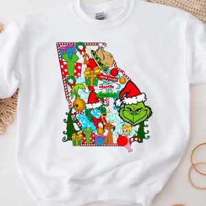 NEW Grinch Georgia Christmas Sweatshirt
