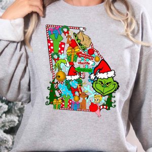 NEW Grinch Georgia Christmas Sweatshirt