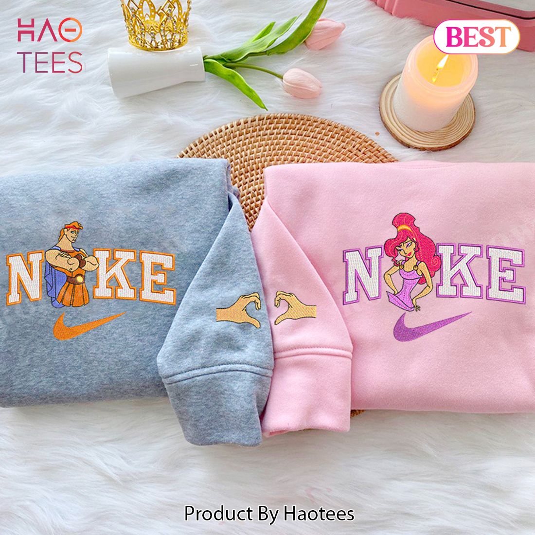 NEW Hercules and Megara – Embroidered Shirt